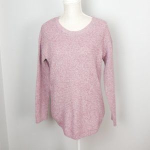 Fat Face United Kingdom Long Sleeve Crewneck Pink Knit Sweater US 8 UK 12